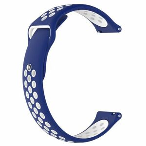 BStrap Silicone Sport remienok na Huawei Watch GT3 42mm, blue/white (SXI001C0508) vyobraziť