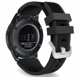 BStrap Silicone Sport remienok na Samsung Galaxy Watch 3 45mm, black (SSG006C0201) vyobraziť