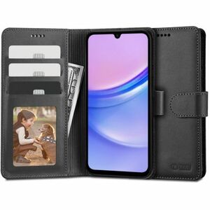 Tech-Protect Wallet knižkové puzdro na Samsung Galaxy A15 4G / 5G, čierne vyobraziť