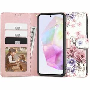 Tech-Protect Wallet knižkové puzdro na Samsung Galaxy A35 5G, blossom flower vyobraziť