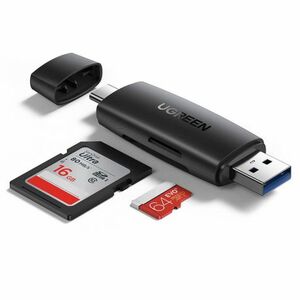 Ugreen CM304 čítačka kariet USB / USB-C / SD / micro SD, čierna (80191) vyobraziť