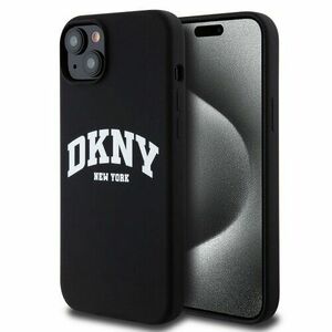 DKNY Liquid Silicone Arch Logo MagSafe Zadní Kryt pro iPhone 15 Plus Black vyobraziť