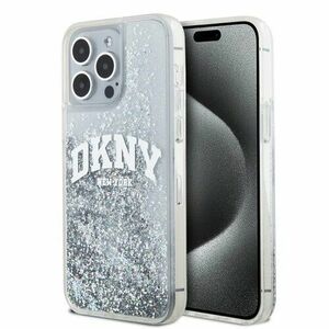 DKNY Liquid Glitter Arch Logo Zadní Kryt pro iPhone 15 Pro Max Transparent vyobraziť
