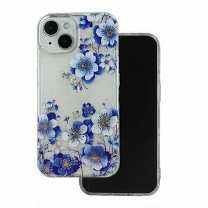 Puzdro IMD Samsung Galaxy A55 5G, vzor kvety 1 - transparentné vyobraziť