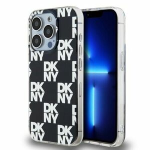 DKNY PC/TPU Checkered Pattern Zadní Kryt pro iPhone 15 Pro Black vyobraziť