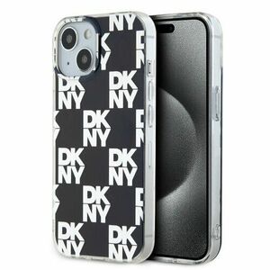 DKNY PC/TPU Checkered Pattern Zadní Kryt pro iPhone 14 Black vyobraziť