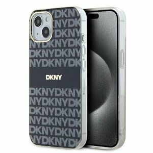 DKNY PC/TPU Repeat Pattern Tonal Stripe Magsafe Zadní Kryt pro iPhone 14 Black vyobraziť