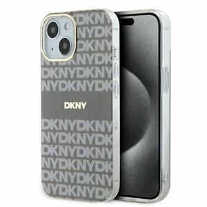 DKNY PC/TPU Repeat Pattern Tonal Stripe Magsafe Zadní Kryt pro iPhone 15 Beige vyobraziť