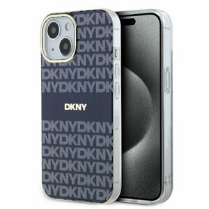 DKNY PC/TPU Repeat Pattern Tonal Stripe Magsafe Zadní Kryt pro iPhone 15 Blue vyobraziť
