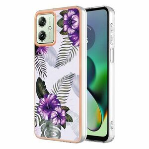 Puzdro Flower Motorola Moto G54/G54 Power - fialové vyobraziť