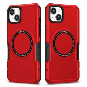 Puzdro Shockproof Magsafe iPhone 15 - červené vyobraziť