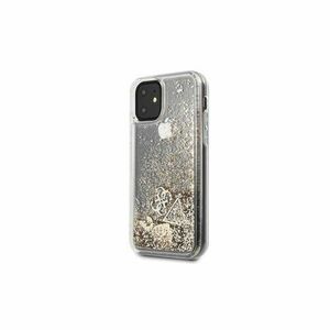 Guess case for IPhone 11 GUOHCN61GLHFLGO hard case gold Charms 2 Liquid Glitter vyobraziť
