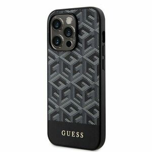 Guess PU G Cube MagSafe Kompatibilní Zadní Kryt pro iPhone 14 Pro Max Black vyobraziť