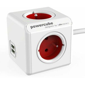 PowerCube Extended Červená 150 cm USB vyobraziť