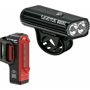 Lezyne Micro Pro 800XL/Strip Pair Black Front 800 lm / Rear 150 lm Cyklistické svetlo vyobraziť