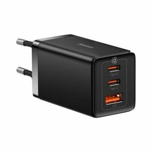 Baseus CCGP120201 GaN5 Pro Quick Nabíječka USB-A + 2x USB-C 65W Black vyobraziť