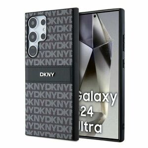 DKNY PC/TPU Repeat Pattern Tonal Stripe Zadní Kryt pro Samsung S24 Ultra Black vyobraziť