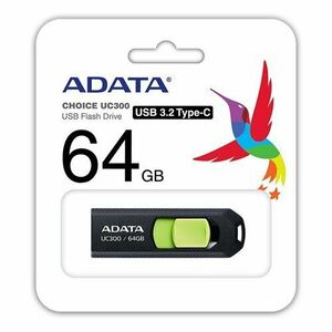 ADATA UC300/64GB/USB 3.2/USB-C/Černá vyobraziť
