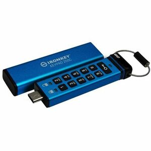 Kingston Ironkey Keypad 200C/128GB/USB 3.0/USB-C/Modrá vyobraziť