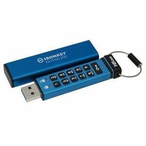 Kingston IronKey Keypad 200/16GB/USB 3.2/USB-A/Modrá vyobraziť