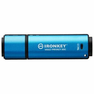 Kingston Ironkey Vault Privacy 50C/16GB/USB 3.2/USB-C/Modrá vyobraziť