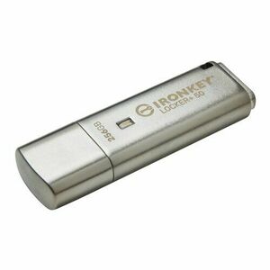 Kingston IronKey Locker+ 50/256GB/USB 3.1/USB-A/Stříbrná vyobraziť