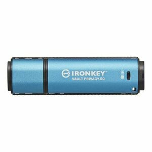 Kingston Ironkey Vault Privacy 50/8GB/USB 3.2/USB-A/Modrá vyobraziť