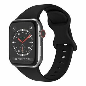 mobilNET silikónový remienok na Apple Watch, 42-49mm (L), čierny vyobraziť