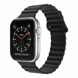 mobilNET silikónový remienok na Apple Watch, 42-49mm (L), čierny vyobraziť