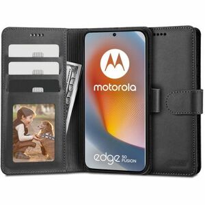 Tech-Protect Wallet knižkové puzdro na Motorola Edge 50 Fusion 5G, čierne vyobraziť