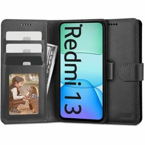 Tech-Protect Wallet knižkové puzdro na Xiaomi Redmi 13, čierne vyobraziť