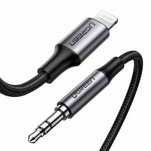 Ugreen MFI audio kábel Lightning / 3.5mm mini jack, sivý vyobraziť