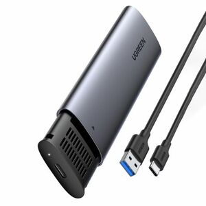 Ugreen CM400 externý box pre M.2 B-Key SATA 3.0 SSD + kábel USB-C, šedý (CM400) vyobraziť