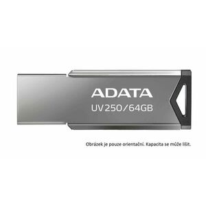 ADATA Flash Disk 32GB UV250, USB 2.0 Dash Drive, tmavo strieborná vyobraziť