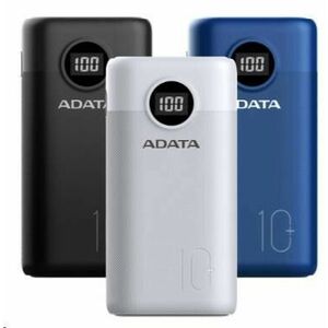ADATA PowerBank AP10000 - externá batéria pre mobil/tablet 10000mAh, biela (37Wh) USB-C vyobraziť