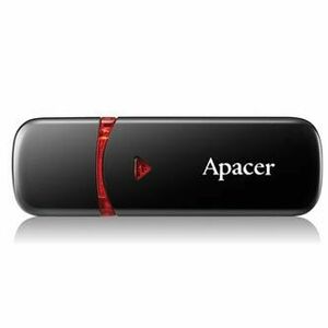 Apacer USB flash disk, USB 2.0, 32GB, AH333, čierny, AP32GAH333B-1, USB A, s krytkou vyobraziť