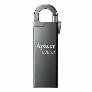 Apacer USB flash disk, USB 3.0, 16GB, AH15A, strieborný, AP16GAH15AA-1, USB A, s karabínkou vyobraziť