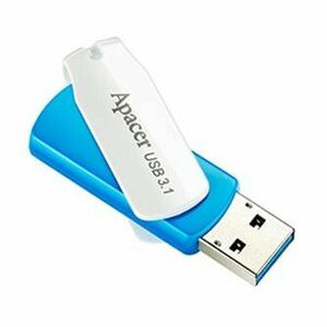 Apacer USB flash disk, USB 3.0, 32GB, AH357, modrý, AP32GAH357U-1, USB A, s otočnou krytkou vyobraziť