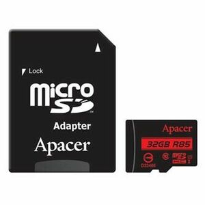 Apacer pamäťová karta Secure Digital Card V10, 32GB, micro SDHC, AP32GMCSH10U5-R, UHS-I U1 (Class 10), s adaptérom vyobraziť