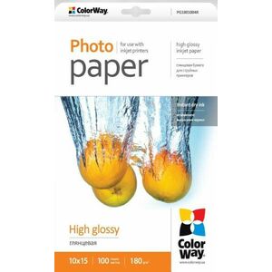 COLORWAY fotopapier / high glossy 180g / m2, 10x15 / 100 kusov vyobraziť