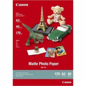 Canon Matte Photo Paper, MP-101 A3, foto papier, matný, 7981A008, biely, A3, 170 g/m2, 40 ks, inkoustový vyobraziť