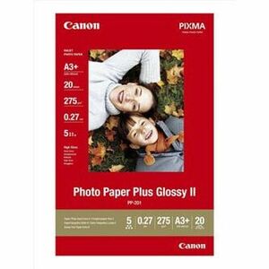Canon Photo Paper Plus Glossy, PP-201 A3+, foto papier, lesklý, 2311B021, biely, A3+, 13x19", 275 g/m2, 20 ks, inkoustový vyobraziť