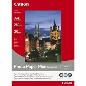 Canon Photo Paper Plus Semi-Glossy, SG-201, foto papier, pololesklý, saténový typ 1686B018, biely, 20x25cm, 8x10", 260 g/m2, 20 ks vyobraziť