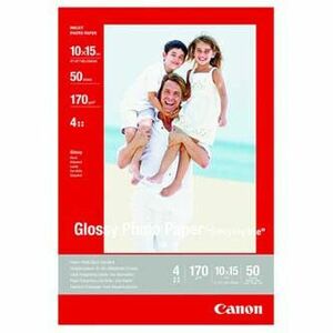 Canon Photo paper glossy, GP-501, fotopapier, lesklý, 0775B005, biely, 10x15cm, 4x6", 210 g/m2, 10 ks, inkoustový vyobraziť