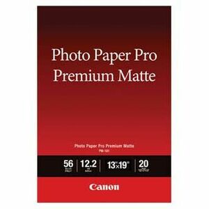 Canon Photo paper premium matte, PM-101, foto papier, matný, 8657B007, biely, A3+, 13x19", 210 g/m2, 20 ks, inkoustový vyobraziť