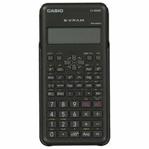 Casio kalkulačka FX 82 MS 2E, čierna, školská, s dvojriadkovým displejom vyobraziť