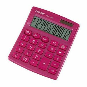 Citizen kalkulačka SDC812NRPKE, ružová, stolová, dvanásťmiestna, duálne napájanie vyobraziť