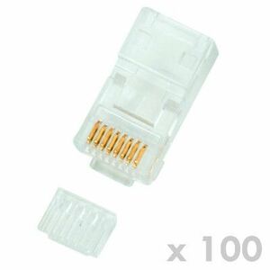 DATACOM Konektor RJ45 UTP 8p8c Cat6 drôt 100ks vyobraziť