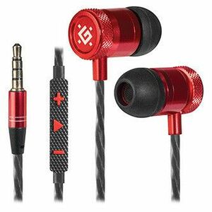 Defender Pollaxe, sluchátka s mikrofónom, ovládanie hlasitosti, černo-červená, 2.0, špuntové, 3.5 mm jack vyobraziť