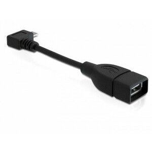 Delock Adapter USB micro-B samec pravouhlý > USB 2.0-A samica OTG 11cm vyobraziť